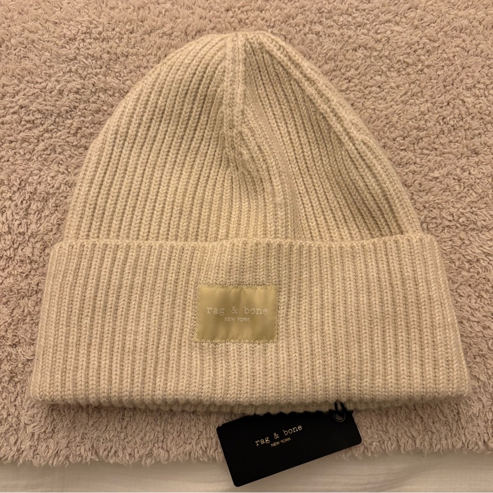 NWT Rag & Bone Blake Beanie Ivory